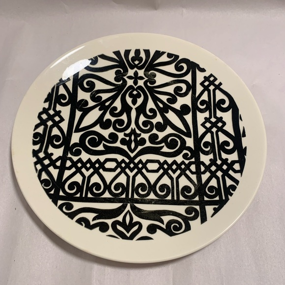 VTG MCM Elegant Black and White, China Dinner Plates LA MANCHA. Set of 4. - Picture 8 of 11